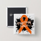 multipele sclerose - rugbestrijding vierkante button 5,1 cm (Voorkant /achterkant)