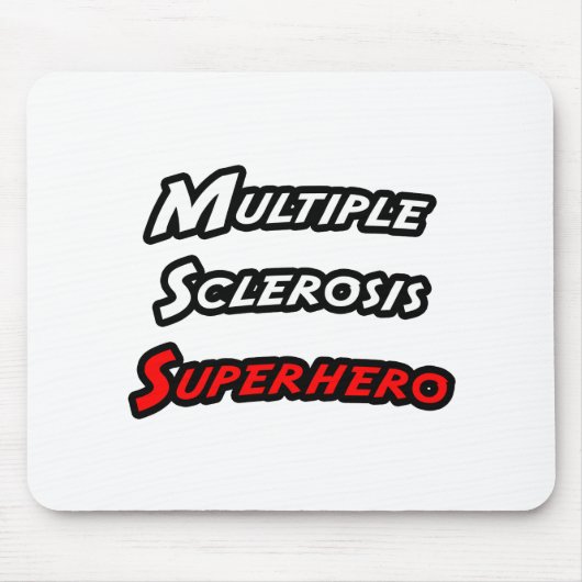 Multipele sclerose superheld muismat (Voorkant)