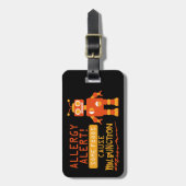  multipele voedselallergie Robot Alert Bagagelabel (Voorkant verticaal)