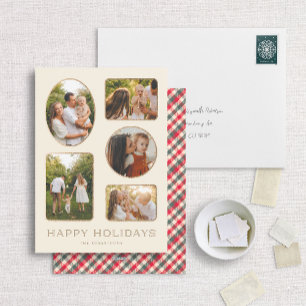 Multiphoto Classic Gold Frame Carte photo