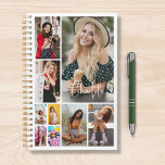 Multiphoto Collage simple moderne personnalisé<br><div class="desc">Multi Photo Collage Simple Modern Personnalisé Planner Planner dispose d'un collage photo de neuf de vos photos préférées et personnalisé avec votre nom ou texte personnalisé dans la typographie moderne. Cadeaux personnalisés parfaits famille et amis pour les anniversaires, Noël, Fête des Mères, Fête des pères, Grands-parents, frère, soeur, meilleur ami...</div>