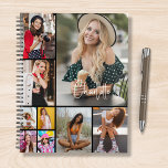 Multiphoto Collage simple moderne personnalisé<br><div class="desc">Multi Photo Collage Simple Modern Personnalisé Planner Planner dispose d'un collage photo de neuf de vos photos préférées et personnalisé avec votre nom ou texte personnalisé dans la typographie moderne. Cadeaux personnalisés parfaits famille et amis pour les anniversaires, Noël, Fête des Mères, Fête des pères, Grands-parents, frère, soeur, meilleur ami...</div>