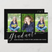 Multiphoto | Script | Faire-part de diplôme (Devant / Derrière)