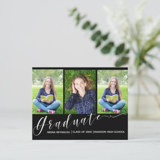 Multiphoto | Script | Faire-part de diplôme (Debout devant)