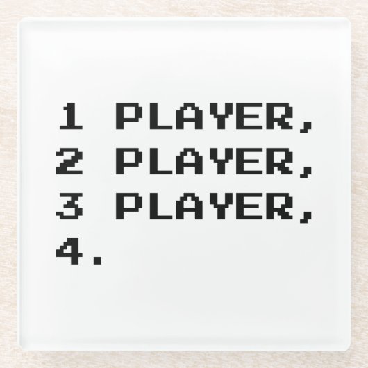MULTIPLAYER GLAZEN ONDERZETTER (Voorkant)