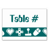 Multiplayer Mode in Blauwgroen Table Kaart (Achterkant)