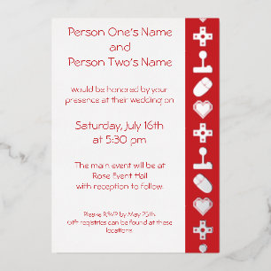 Multiplayer Mode in Cherry Folie Invitation Uitnodiging