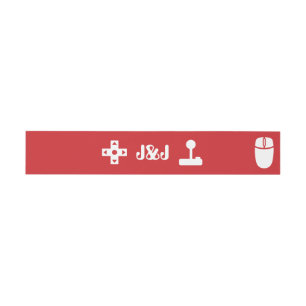 Multiplayer Mode in Cherry Invitation Belly Band Uitnodigingen Wikkel