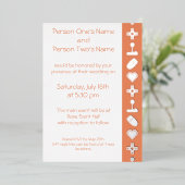 Multiplayer Mode in Coral Folie Invitation Folie Uitnodiging (Staand Voorkant)