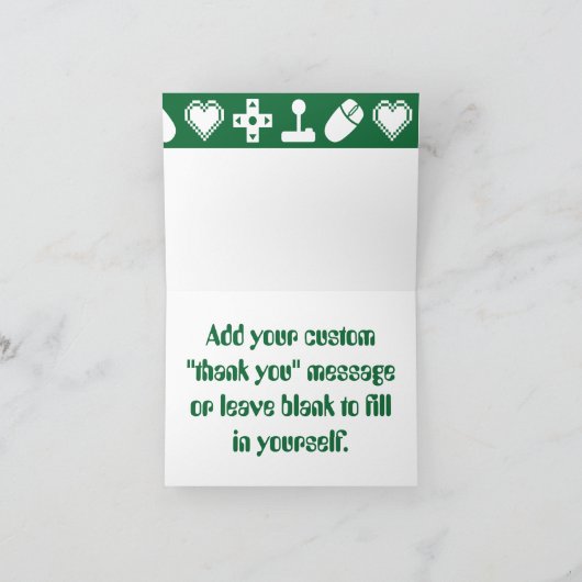 Multiplayer Mode in Green Bedankt-kaart Bedankkaart (Binnen)
