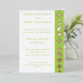 Multiplayer Mode in Peridot Folie Invitation Uitnodiging (Staand Voorkant)