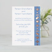 Multiplayer Mode in Periwinkle Folie Invitation Uitnodiging (Staand Voorkant)