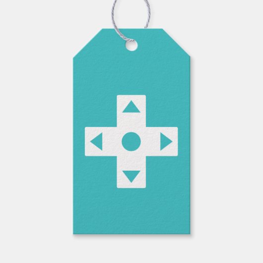 Multiplayer Mode in Turquoise Gift Label Cadeaulabel (Voorkant)