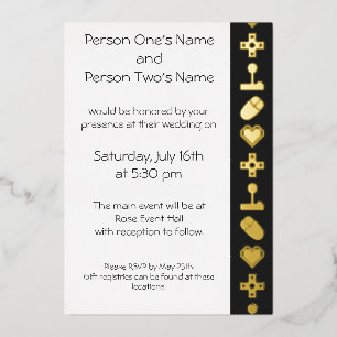 Multiplayer-modus in Black Folie Invitation Folie Uitnodiging