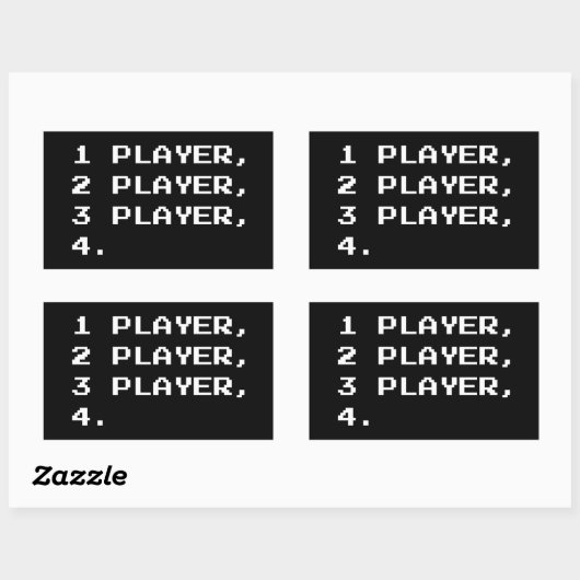 MULTIPLAYER RECHTHOEKIGE STICKER (Vel)