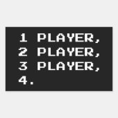 MULTIPLAYER RECHTHOEKIGE STICKER (Voorkant)