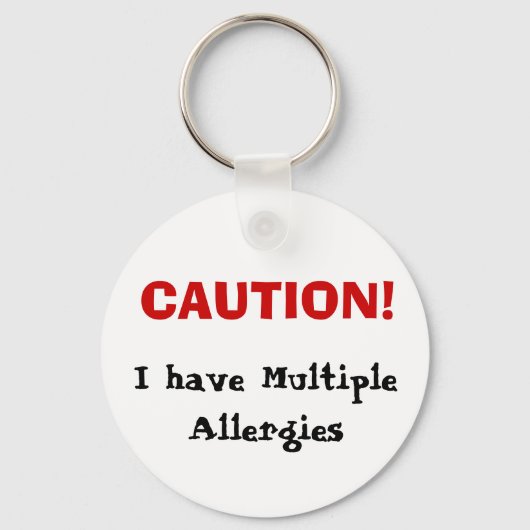 Multiple Allgies Sleutelhanger (Voorkant)