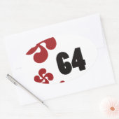 Multiple croix64.ai ovale sticker (Envelop)