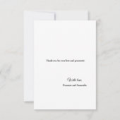 Multiple Elegant Wedding Foto bedankt (Achterkant)