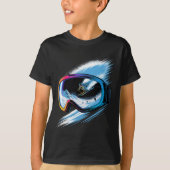 Multiple Exposure Art Skiing Mountain Ski Snow Win T-shirt (Voorkant)