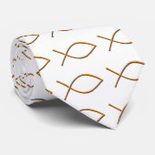 Multiple Gold Icthus Stropdas (Opgerold)