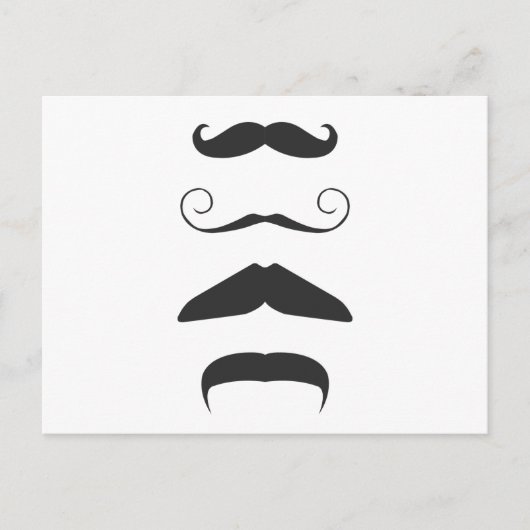 Multiple Mustache Briefkaart (Voorkant)