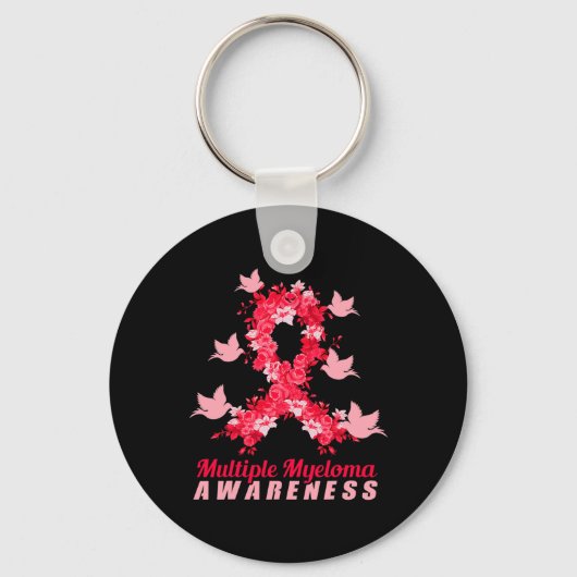 Multiple Myeloma Awareness Support Birds Sleutelhanger (Voorkant)