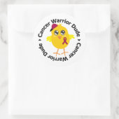 Multiple Myeloma Cancer Warrior Man Ronde Sticker (Tas)