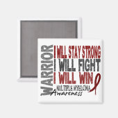Multiple Myeloma Warrior Magneet (Voorkant / Achterkant)