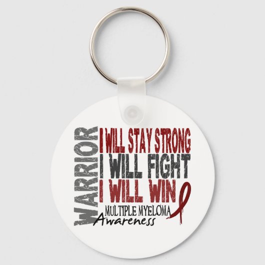 Multiple Myeloma Warrior Sleutelhanger (Voorkant)