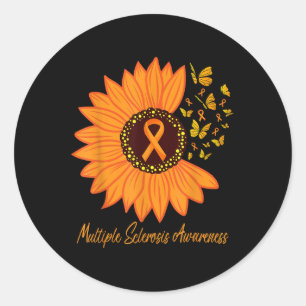 Multiple Sclerose Awareness Lint Bloem MS Butt Ronde Sticker