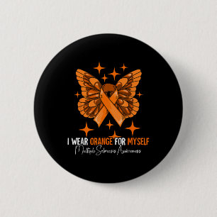 Multiple Sclerose Awareness Month MS Gifts Oranje Ronde Button 5,7 Cm