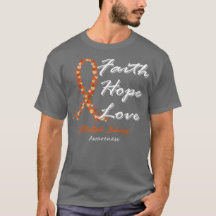 multiple sclerose bewustzijn geloof hoop liefde in t-shirt