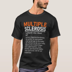 Multiple Sclerose bewustzijn MS Definitie Krijger T-shirt