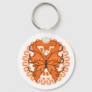 Multiple sclerose Butterfly Circle of Ribbons Sleutelhanger