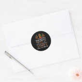 Multiple Sclerose Butterfly Ribbon World Ms Day Ronde Sticker (Envelop)
