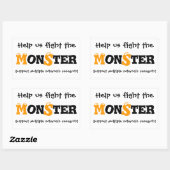Multiple Sclerose Monster-Sticker Rechthoekige Sticker (Vel)