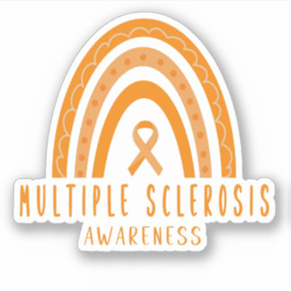 Multiple sclerose MS Rainbow Awareness Sticker