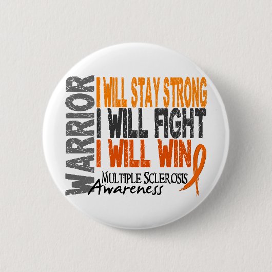Multiple Sclerose Warrior Ronde Button 5,7 Cm (Voorkant)