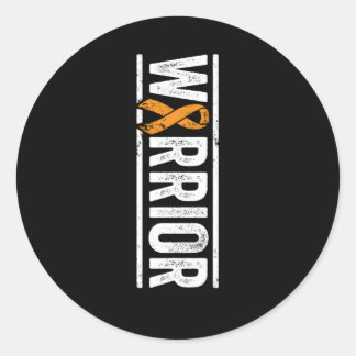 Multiple Sclerose Warrior Verticaal MS-bewustzijn  Ronde Sticker