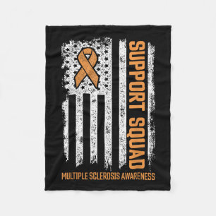 Multiple Sclerosi Support Squad Multiple Sclerosis Fleece Deken