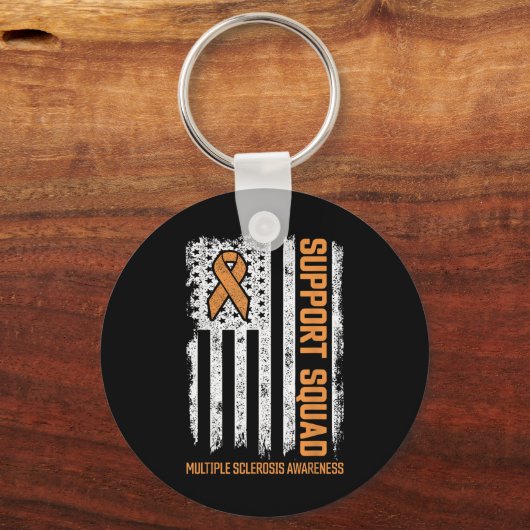 Multiple Sclerosi Support Squad Multiple Sclerosis Sleutelhanger (Voorkant)
