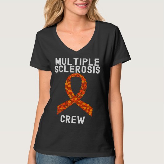 Multiple Sclerosis Awareness  Group Quotes Family T-shirt (Voorkant)