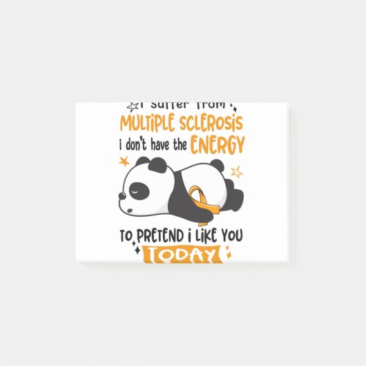 Multiple Sclerosis Awareness Month Ribbon Gifts Post-it® Notes (Voorkant)