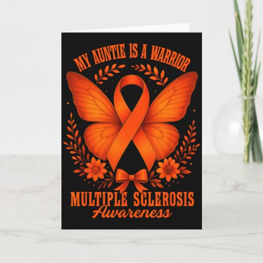 Multiple Sclerosis Awareness Ms Warrior My Auntie  Kaart (Voorkant)