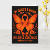 Multiple Sclerosis Awareness Ms Warrior My Auntie  Kaart (Gele Bloem)