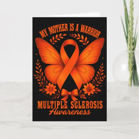 Multiple Sclerosis Awareness Ms Warrior My Mother  Kaart (Voorkant)