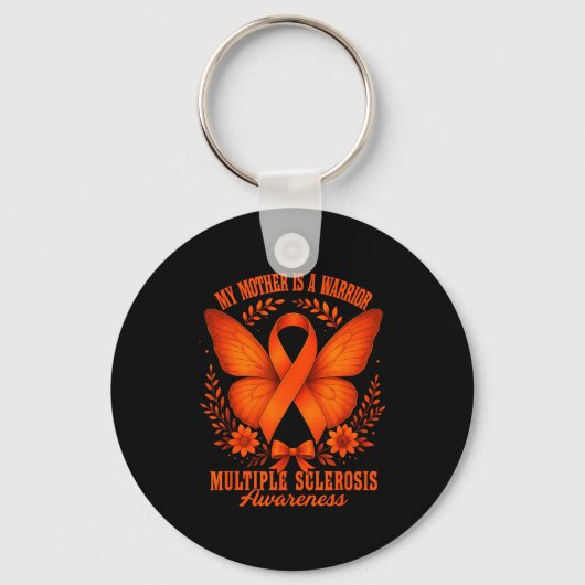 Multiple Sclerosis Awareness Ms Warrior My Mother  Sleutelhanger (Voorkant)