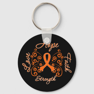 Multiple Sclerosis Hope Motto Butterfly Sleutelhanger