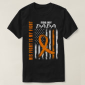 Multiple Sclerosis Papa MS Awareness USA Vlag Teru T-shirt (Design voorkant)